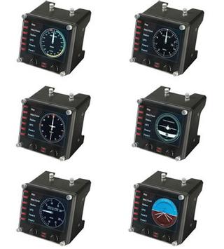 Logitech Saitek Pro Flight Instrument Panel - instrumentpanel for flyvningssimulator - kablet (945-000008)