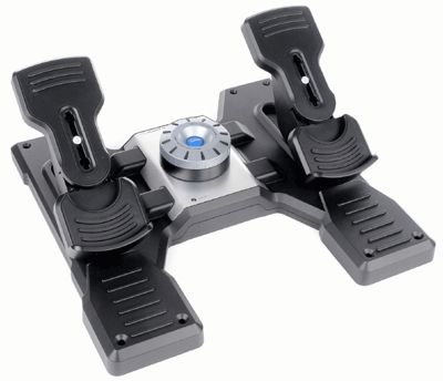 LOGITECH h Flight Rudder Pedals - Pedals - wired - for PC (945-000005)
