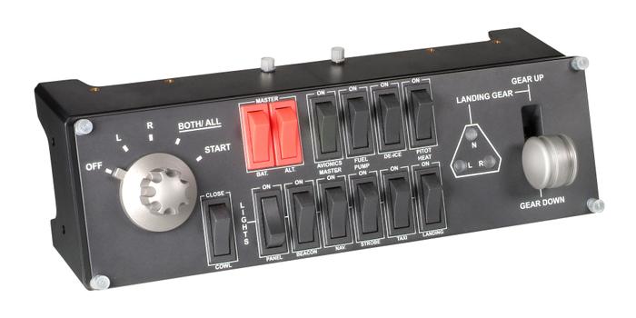 Logitech Flight Switch Panel - instrumentpanel for flyvningssimulator - kablet (945-000012)