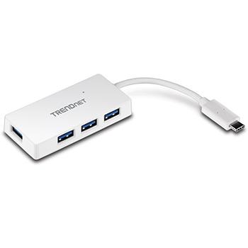 TRENDNET USB-HUB 4-port USB3.0 Ultra-Mini-Hub an USB-C ohne Netzteil (TUC-H4E)