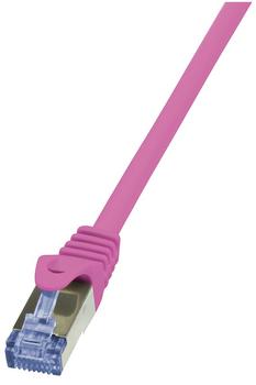 LOGILINK -Patch Cable Cat.6A 10G S/FTP PIMF PrimeLine pink 1,5m (CQ3049S)