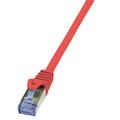 LOGILINK - Patch Cable Cat.6A 10G S/FTP PIMF PrimeLine red 0,25m