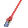 LOGILINK - Patch Cable Cat.6A 10G S/FTP PIMF PrimeLine red 0,25m