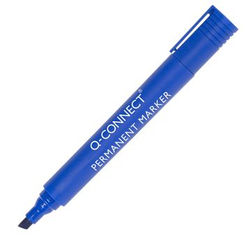 QConnect permanent marker Skrå spids 1,2-5 mm blå (KF26043*10)