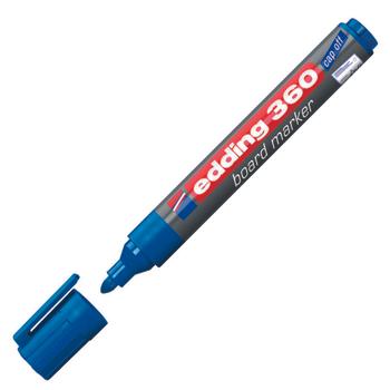 EDDING 360 Whiteboard Marker Bullet Tip 1.5-3mm Line Blue (Pack 10) - 4-360003 (4-360003)