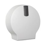 Dispenser,  White Classic, Midi, 12x34x36cm,  Ø33,5cm, hvid, plast, til midi jumboruller,  restrullefunktion