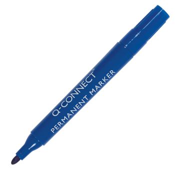 QConnect permanent marker Rund spids 2-3 mm blå (KF26046*10)