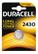 DURACELL knappcellsbatteri, CR 2430, Lithium, 3V, 1-pack