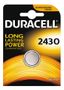 DURACELL Coin Battery, CR 2430, Lithium, 3V, 1-pack