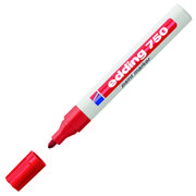 EDDING 750 Paint Marker Bullet Tip 2-4mm Line Red (Pack 10) - 4-750002
