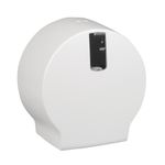 Dispenser,  White Classic, Mini, 12x26x26cm,  Ø20cm, hvid, plast, til mini jumboruller,  restrullefunktion
