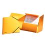 ESSELTE 3-flap Folder w/elastic  A4 yellow