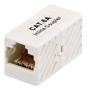 DELTACO coupler CAT6a, UTP (unshielded), female-female, white