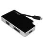 STARTECH "Travel A/V Adapter: 3-in-1 USB-C to VGA, DVI or HDMI - 4K"