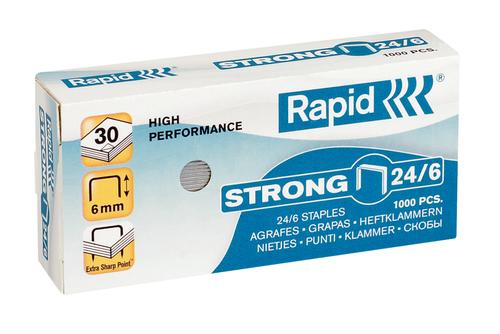 RAPID staples Strong 24/6 Galvanized  Box of 1000 (24855800*10)