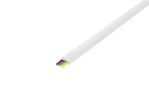 DELTACO Modular cable, 6P, reel, 100m, white (50269)