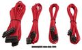 CORSAIR Premium Cable Starter Kit Red RMi, RMx, SF, Type 4 PSU, 1X ATX 24-pin, 1x ATX12V, 2x PCIe