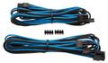 CORSAIR Premium Individually Sleeved PCIe Cables with Single Connector Blue/ Black (CP-8920178)