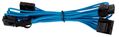 CORSAIR Professional Individually Sleeved Peripheral Power Molex-style cable 4 connectors Generation 3 BLUE