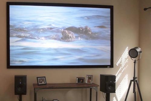 ELITE SCREENS ELITE ER110DHD3 16:9 H:136.9 W:243.5 2.36in/ 6cm Fixed Frame Front Projection Screen for Entry Level Home Cinema Projector (ER110DHD3)