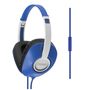 KOSS Hodetelefon UR23iB Blå Over-Ear med one touch mic