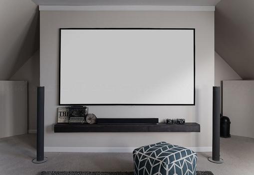 ELITE SCREENS ELITE AR100WH2 16:9 H:124.9 W:223.7 Fixed Frame Front Projection ScreenHome Cinema Projector (AR100WH2)