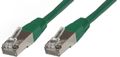 MICROCONNECT S/FTP CAT6 1m Green PVC