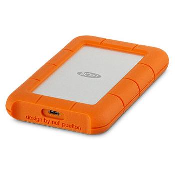 LACIE Rugged 2TB USB C and USB 3.0 2.5 Inch Portable Orange External Hard Drive (STFR2000800)