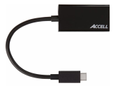ACCELL sovitin USB-C - HDMI 2.0a, 4096x2160,60Hz,HDCP 1.3, 0,15m,musta