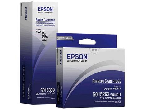 EPSON SIDM Black Ribbon Cartridge for LX-350/ LX-300/ +/ +II (C13S015637) (C13S015637)