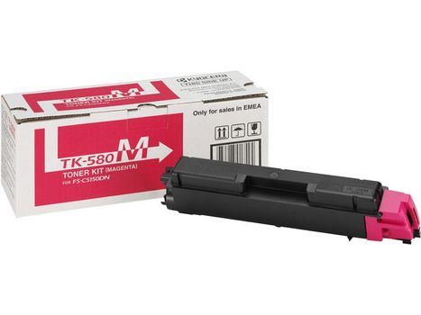 KYOCERA TK580M Magenta Toner Cartridge 2.8k pages - 1T02KTBNL0 (1T02KTBNL0)