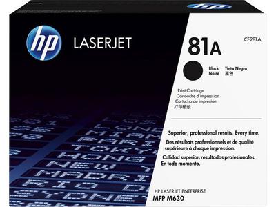 HP 81A / CF281A Black Toner - Lasertoner Sort (CF281A)