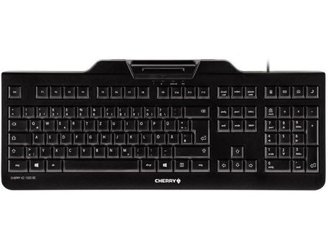 CHERRY KC 1000 SC, tastatur med kortlæser,  nordisk layout, sort (JK-A0100PN-2/01)