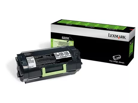 LEXMARK 522X - Ekstra høy ytelse - svart - original - tonerpatron LCCP, LRP - for Lexmark MS811dn, MS811dtn, MS811n, MS812de, MS812dn, MS812dtn (52D2X00)