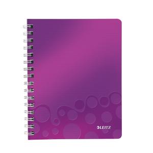 LEITZ Notesblok WOW PP A5 linjeret 80 gram 80 ark (46390062)