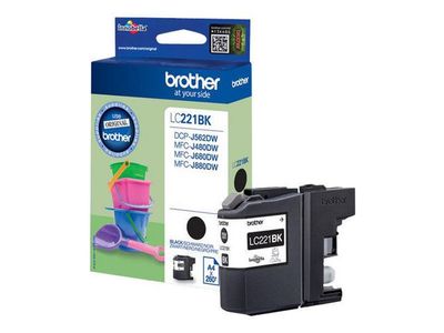 BROTHER INK CARTRIDGE BLACK 260 PAGES FOR MFC-J880DW SUPL (LC-221BK)