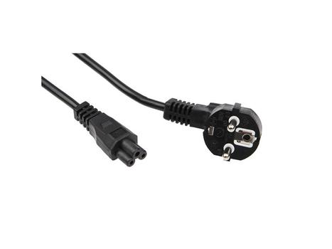 IIGLO C5 til Schuko Strømkabel 2m (sort) C5 3-polet hunn til CEE7 Schuko hann, jordet kontakt, PVC (II-SCAMC5F-B020)