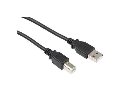 IIGLO USB-A til USB-B kabel 2m (sort) USB A 2.0 hann til USB-B hann 2.0, PVC (II-USBA2MUSBBM-B020)