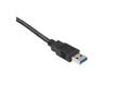 IIGLO USB-A Forlengelseskabel 2m (sort) USB A 3.0 hann til hann, PVC, 5Gbps