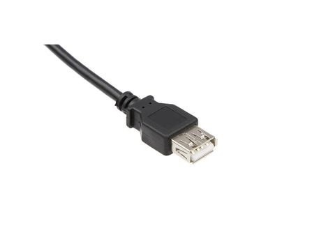 IIGLO USB-A Forlengelseskabel 5m (sort) Forlengelseskabel,  USB A 2.0 hann til hunn, PVC (II-USBA2MUSBA2F-B050)