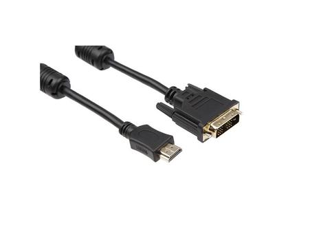IIGLO DVI till HDMI kabel 2m (svart) DVI 18+1 pin hane til Displayport hane, PVC (II-DVIMHDMIM-B020)