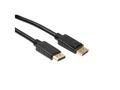 IIGLO Displayport kabel 3m (sort) v1.4, 4K60Hz, 3D Video, PVC