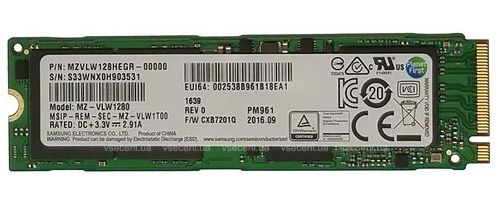 SAMSUNG SSD M.2 (2280) 128GB PM961 OEM (PCIe/ NVMe) (MZVLW128HEGR-00000)