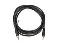 IIGLO Mini jack kabel 2m sort 3.5mm, 3-pols, PVC