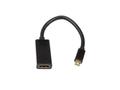 IIGLO MiniDP til HDMI Adapter 5cm (sort) Mini Displayport hann til HDMI hunn, PVC, AV