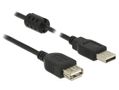 DELOCK Extension cable USB 2.0 Type-A male > USB 2.0 Type-A female 2.0 m black