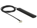 DELOCK LTE-Antenne Delock TS-9 3dBi 90ø starr 1.00m Klebem. schwarz