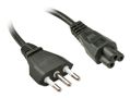 LINDY Italienisches Netzkabel für Notebooks, 2m  IEC-320 C5