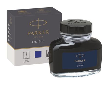 PARKER Quink Bottled Refill Ink for Fountain Pens 57ml Blue - 1950376 (1950376)
