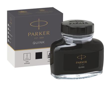 PARKER Quink Bottled Refill Ink for Fountain Pens 57ml Black - 1950375 (1950375)